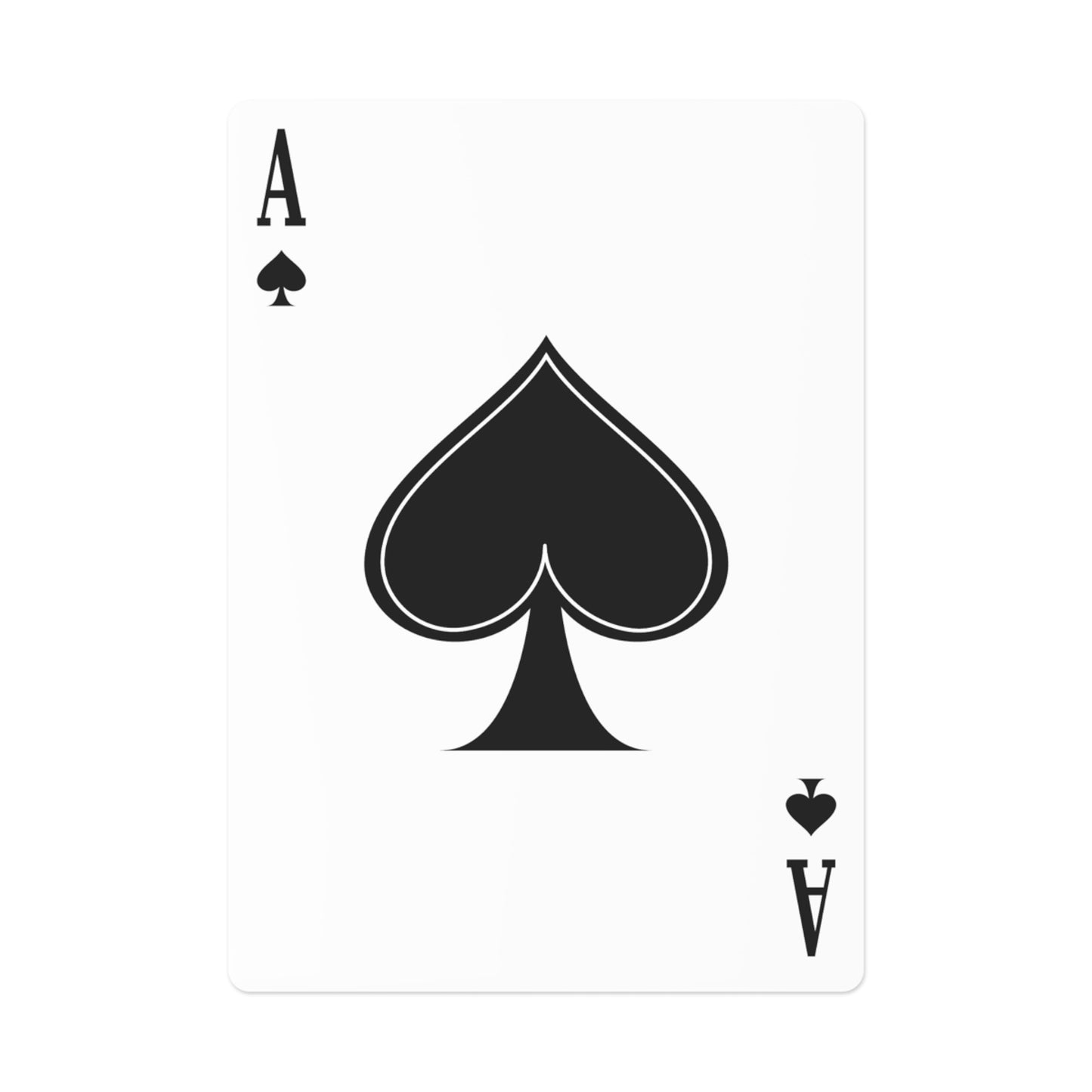 Custom Poker Cards - Perfect for Game Nights, Gifts, Collectors, Ace of Spades Design, Casino Theme