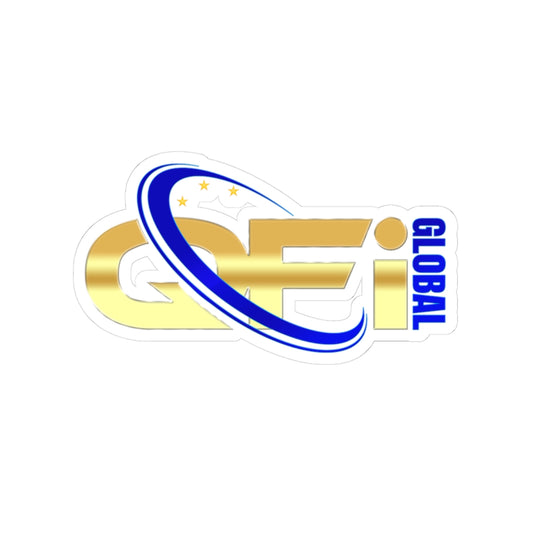 Gold Foil Kiss-Cut Stickers | Stylish Laptop Decals, Unique Gift for Travelers, Party Favors, Home Decor